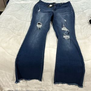 Jamie Lynn ripped flare jeans